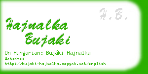 hajnalka bujaki business card